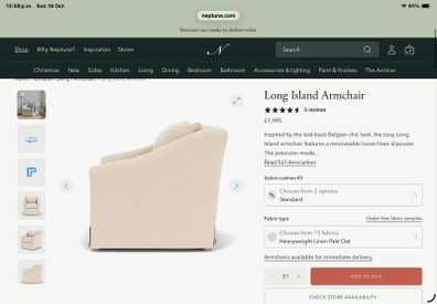 Neptune Long Island Armchair
