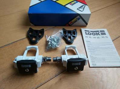 Look PP65 White Delta Pedals NOS