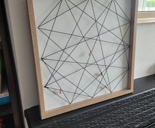 Wooden memo board
