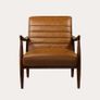Leather Mid-Century Clarence Loungechair Image 2