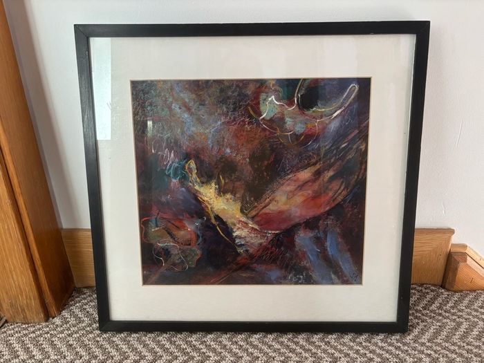 Original Oil on Paper Abstract Painting by Irene Murphy