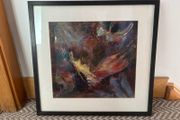 Original Oil on Paper Abstract Painting by Irene Murphy