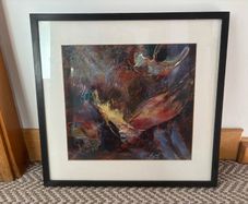 Original Oil on Paper Abstract Painting by Irene Murphy