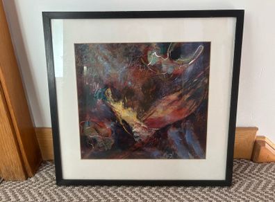 Original Oil on Paper Abstract Painting by Irene Murphy