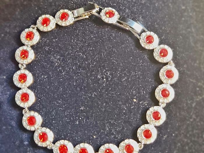Swarovski necklace red