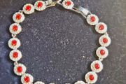 Swarovski necklace red