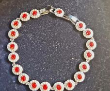 Swarovski necklace red