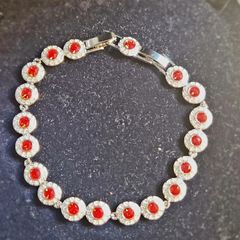 Swarovski necklace red