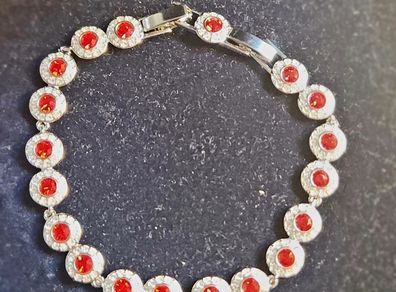 Swarovski necklace red