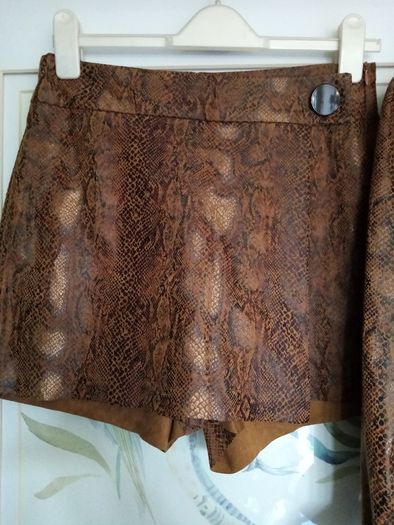 Zara python/snakeskin blazer & skort co-ordinate bnwt