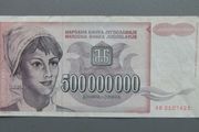 Yugoslavia 500000000 Dinara