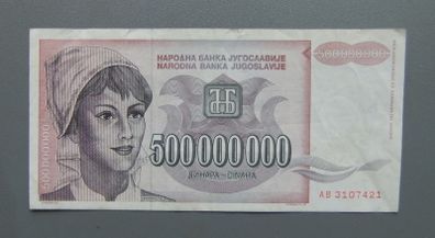 Yugoslavia 500000000 Dinara