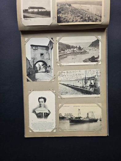 France  Large Vintage Postcard Album approx 500 cards 1900 1940 towns cities landscapes