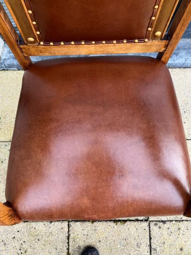 wood armchair vintage