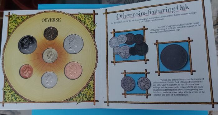 ENGLAND Royal Mint Coin Set 1987 In Uncirculated Condition