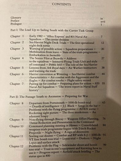 War book: 'Sea Harrier Over The Falklands'