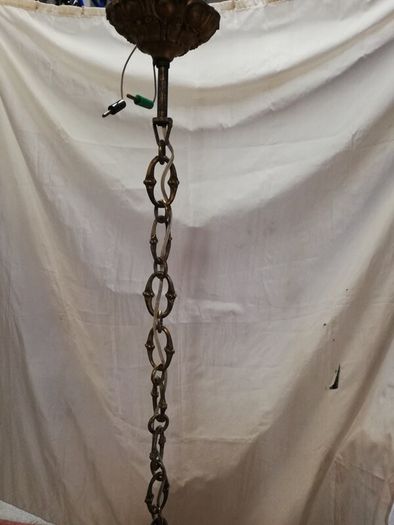 Vintage 1960 ceiling Glass Drops Murano 3 Arms