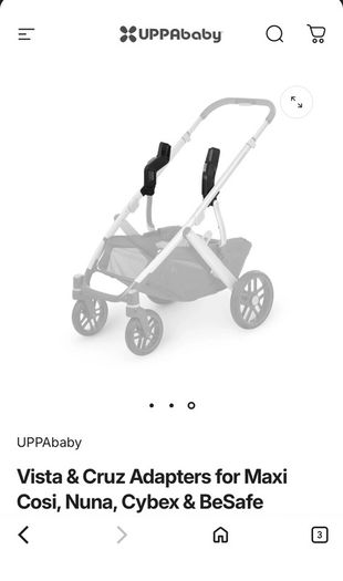 UPPAbaby Vista and Cruz car seat adapters