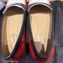 Ogetti by Carl Scarpa Red, Navy and White Loafers - Size 40 Image 8