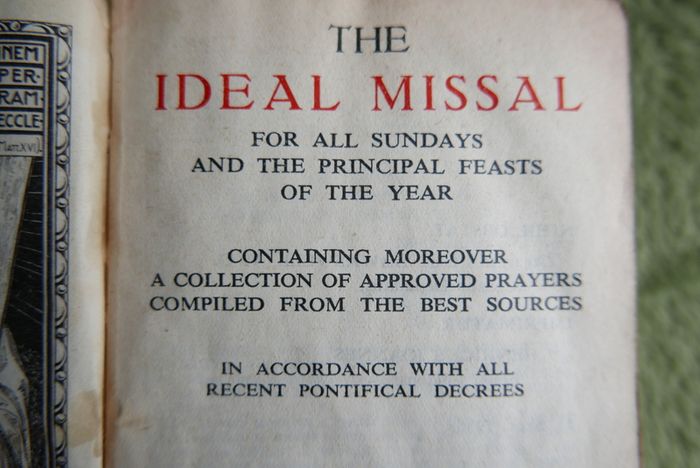 Vintage The Small Roman Missal: 1936, Regina Press, Latin and English, Catholic Liturgical Prayer Book, Pre-Vatican II