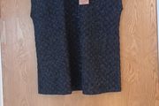 Gallery  Etoile Black Top.  S. Small - 12.  B.N.W.T.