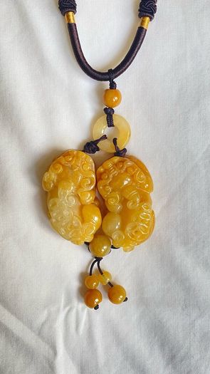 Yellow Jade Necklace