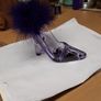 Trinket tray glass high heel Image 3