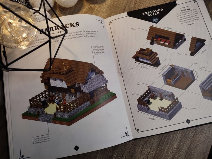 Minecraft ! Exploded Builds ! Medieval Fortress ! An Official Minecraft Book ! Hardcover ! 2016 ! by Egmont Books !