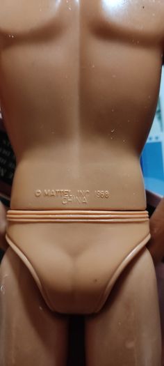 Vintage 1968 Mattel Ken Doll with Rooted Brown Hair, Blue Eyes