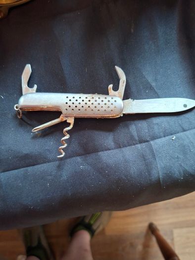Old Penknife and Steel Butterfly Comb for sale as a lot