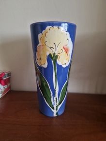 handpainted vase