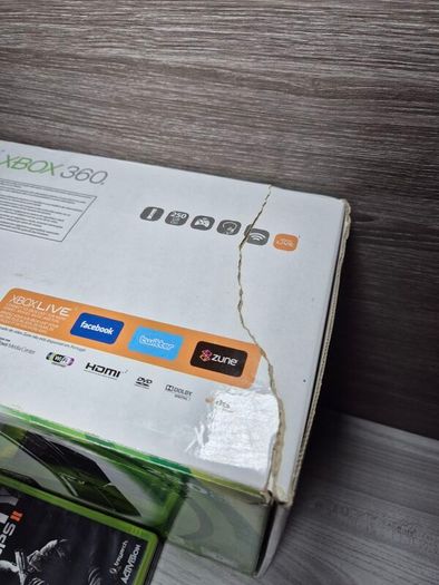 Boxed Xbox 360 Slim 250GB Console Bundle - Official Wireless Controller 4 Games