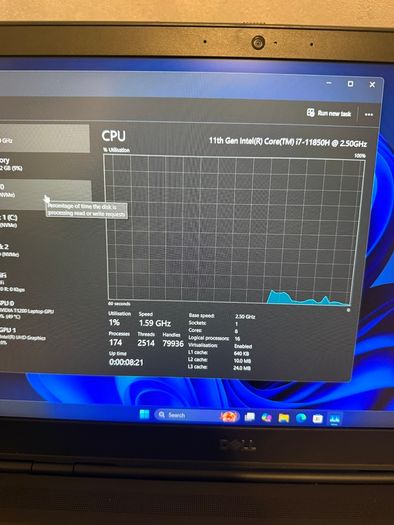 Dell Precision 7560 Laptop i7/64GB/2TBSSD/Nvidia/FHD