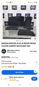 RX8 Original Car Mats