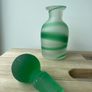 1940s sea green glass perfume bottle Image 3