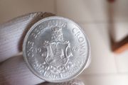 1964 Bermuda Silver One Crown Coin