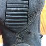 Black leather boots with fur Image 4