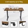 NEW SALE | 120 x 60cm Electric Standing Desk with USB Charging Port (New Sedentary Reminder), Height Adjustable Standing Desk with Cable Tray and Wheels Image 3