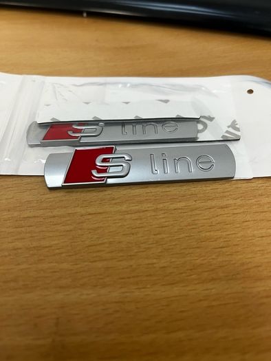 Audi S line badges x2