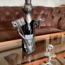 Metal Novelty Chef Wine or Sauce Bottle Holder Image 3