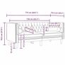 Living Room Couch 3 pcs Light Grey 194 x 74.5 x 70.5 cm Velvet Image 8