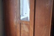 Vintage early 20th-century solid oak wardrobe