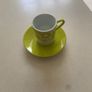Espresso coffee cups & saucers x 3 Image 4