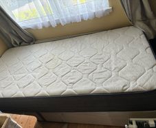 single bed and mattress