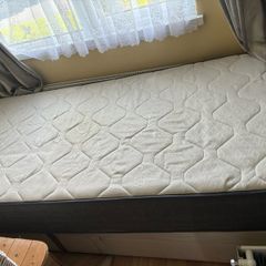 single bed and mattress