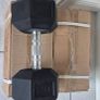 brand new 2x17.5kilo hex dumbbells Image 4