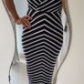 TED BAKER navy white striped red criss cross straps Sz 3 (Fit 10-12UK) Image 4