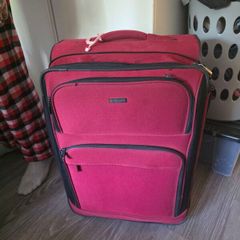 Maroon Suitcase