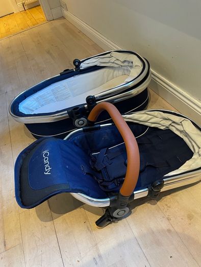 iCandy Peach newborn bassinet & toddler seat