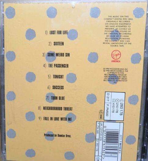 Iggy Pop - Lust For Life CD